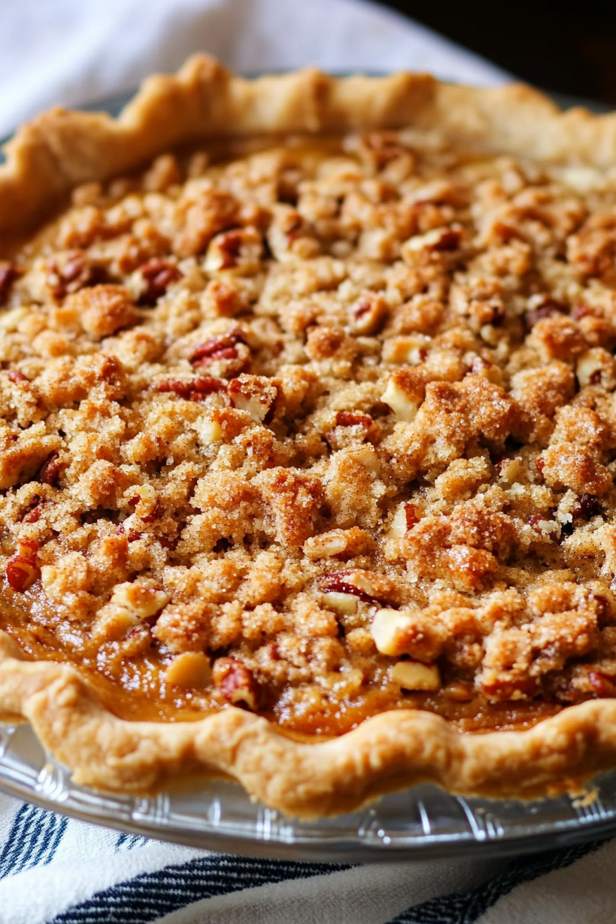 Pecan Pie with Streusel Topping