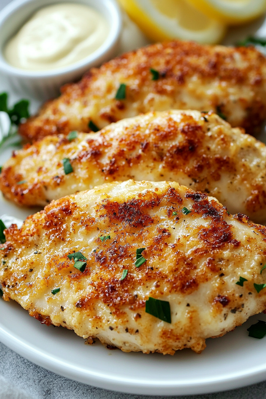 Air Fryer Parmesan Crusted Chicken