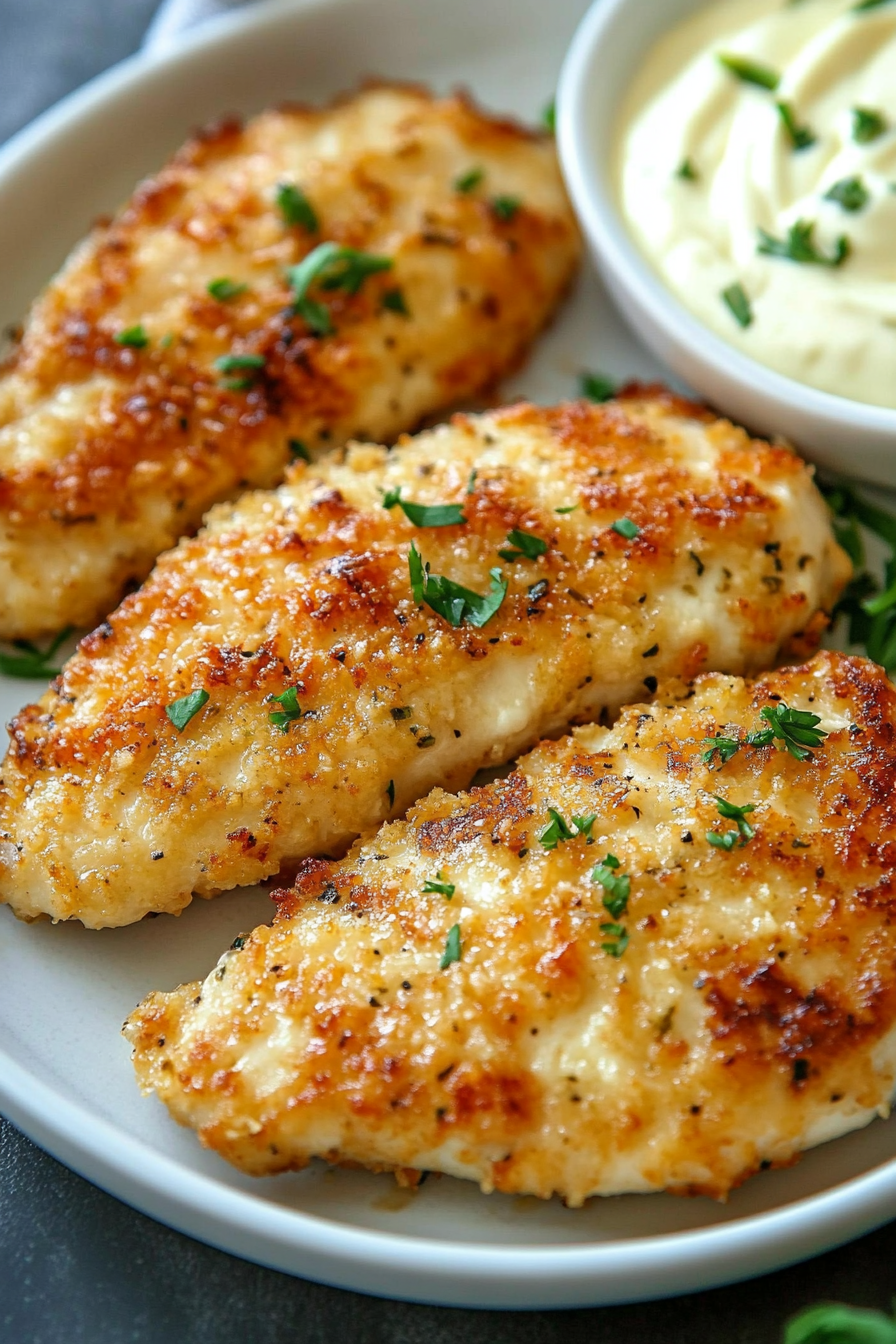 Air Fryer Parmesan Crusted Chicken