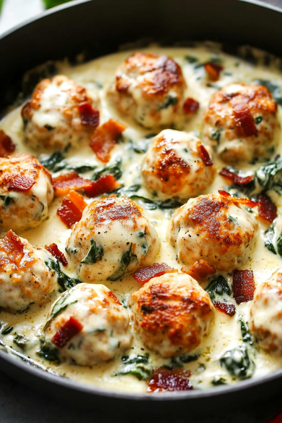 Baked Chicken Ricotta Meatballs