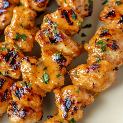 Bang Bang Chicken Skewers