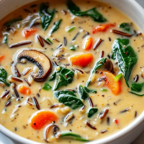 Cozy Autumn Wild Rice Soup