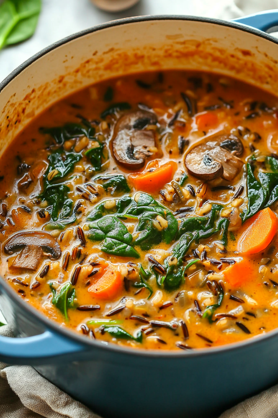 Cozy Autumn Wild Rice Soup