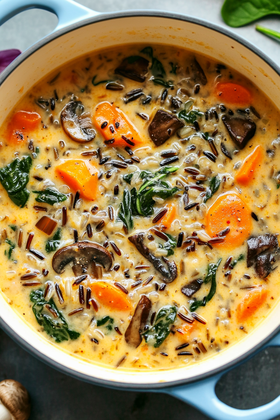 Cozy Autumn Wild Rice Soup