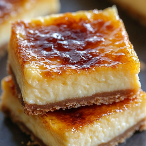 Crème Brûlée Cheesecake Bars