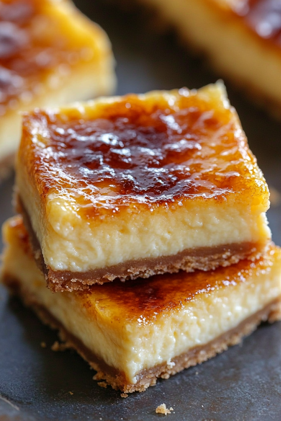 Crème Brûlée Cheesecake Bars