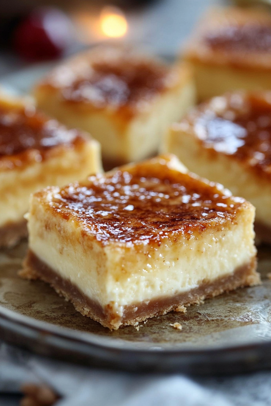 Crème Brûlée Cheesecake Bars