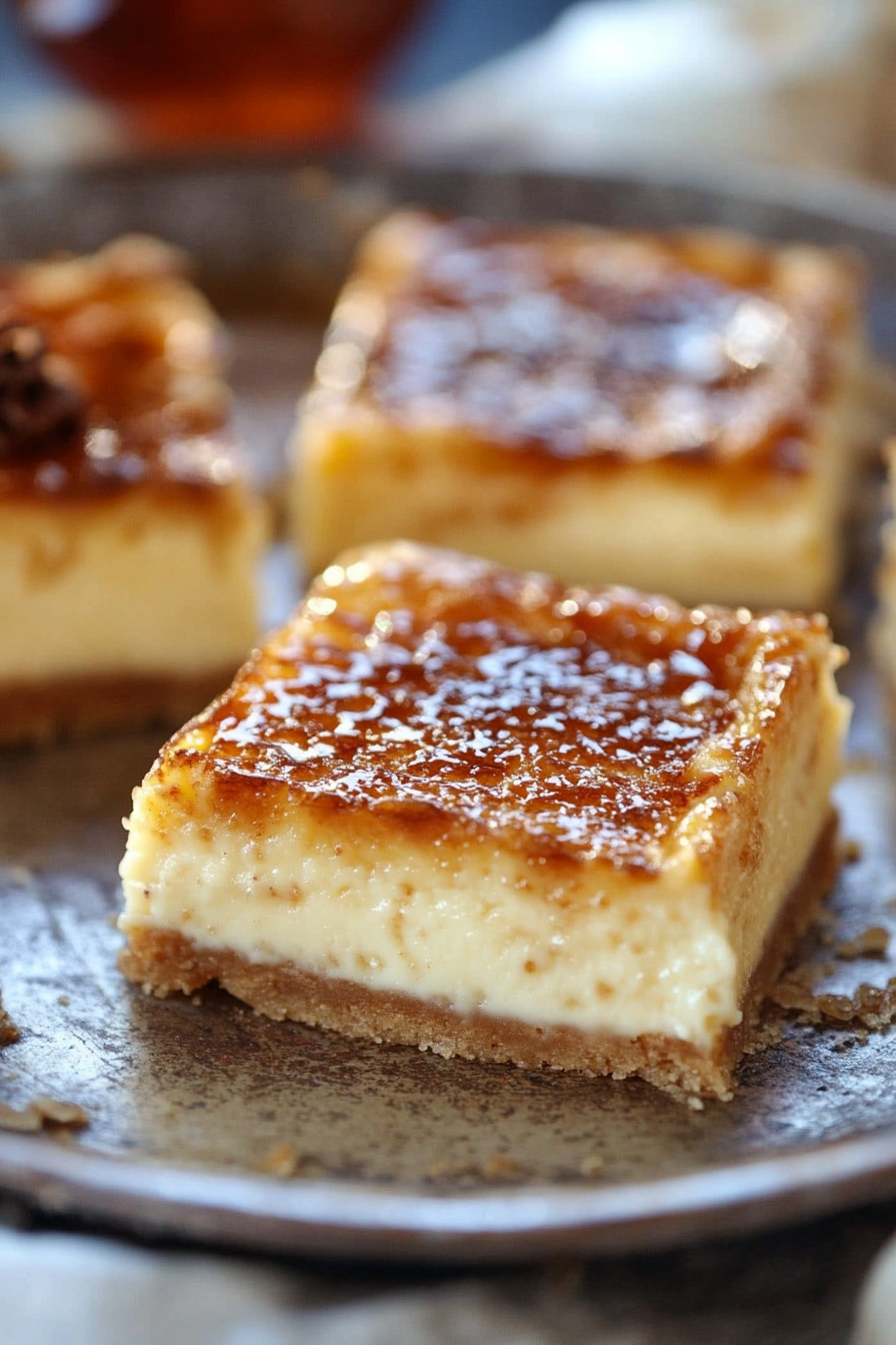 Crème Brûlée Cheesecake Bars