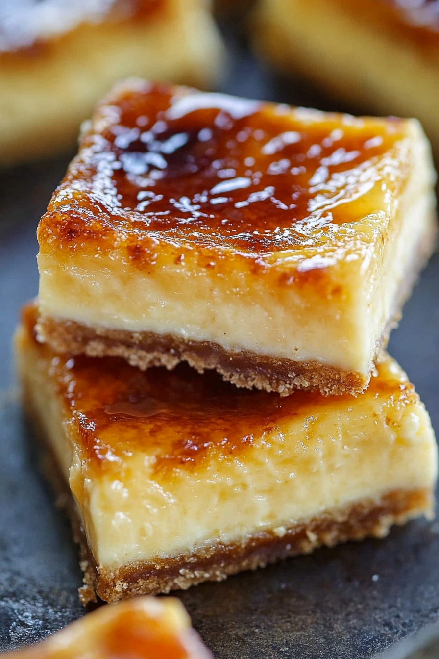 Crème Brûlée Cheesecake Bars