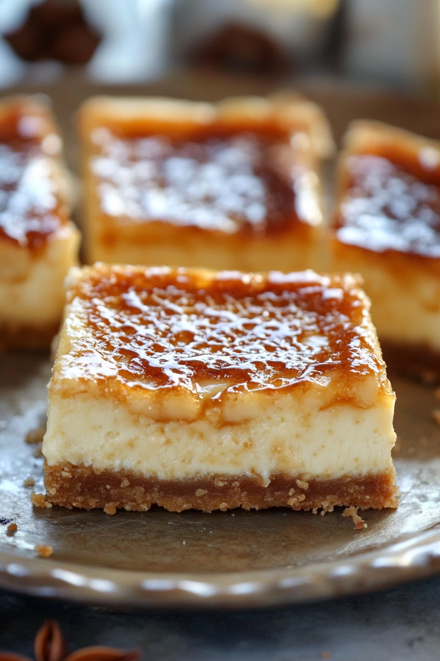 Crème Brûlée Cheesecake Bars