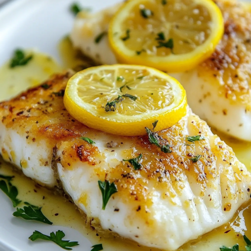 Lemon Butter Baked Cod