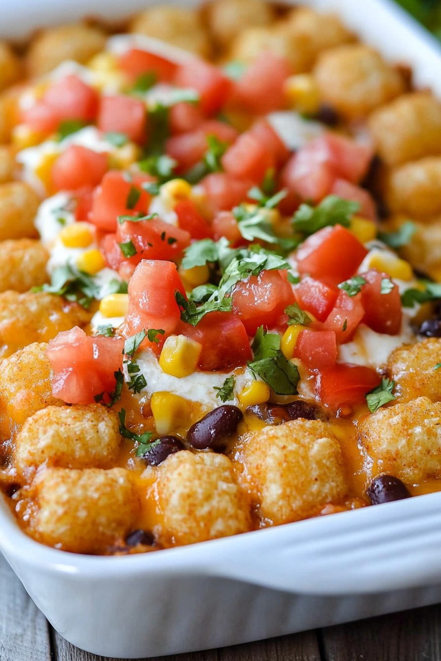 Mexican Tater Tot Casserole