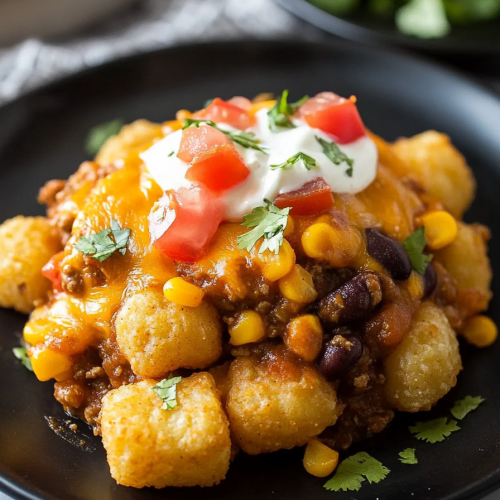 Mexican Tater Tot Casserole