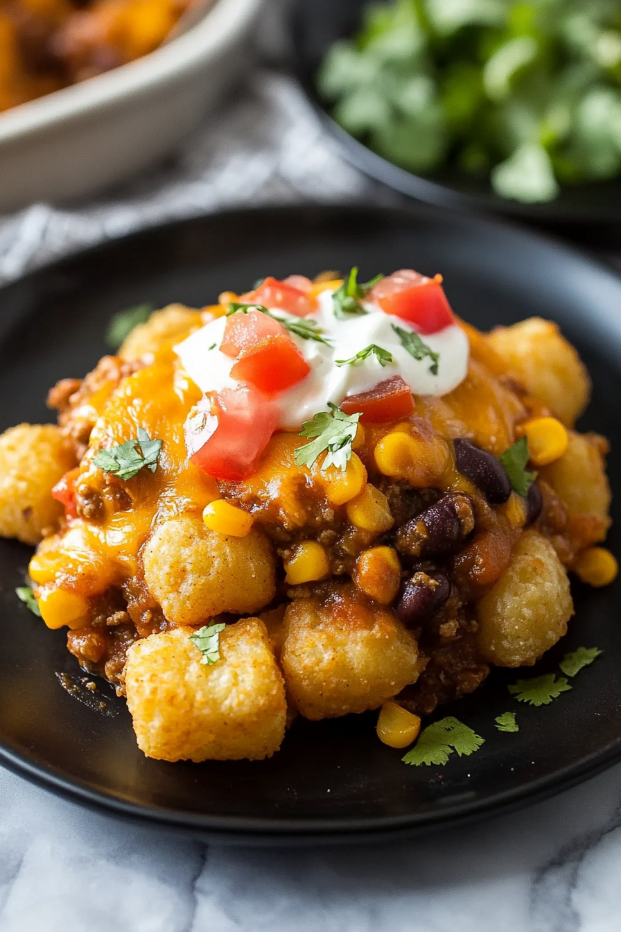 Mexican Tater Tot Casserole