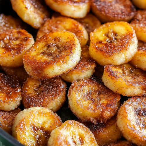 Pan Fried Cinnamon Bananas