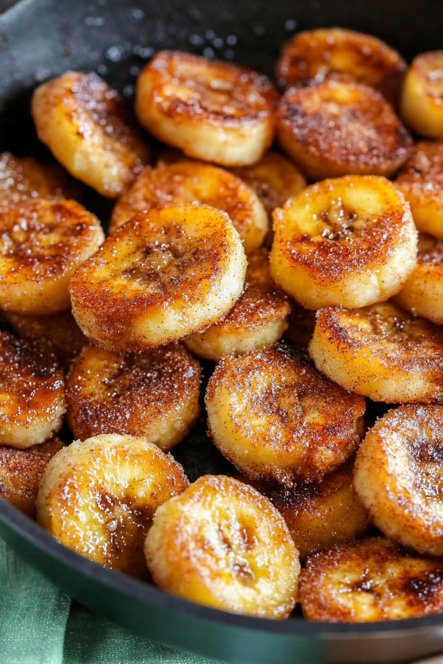 Pan Fried Cinnamon Bananas