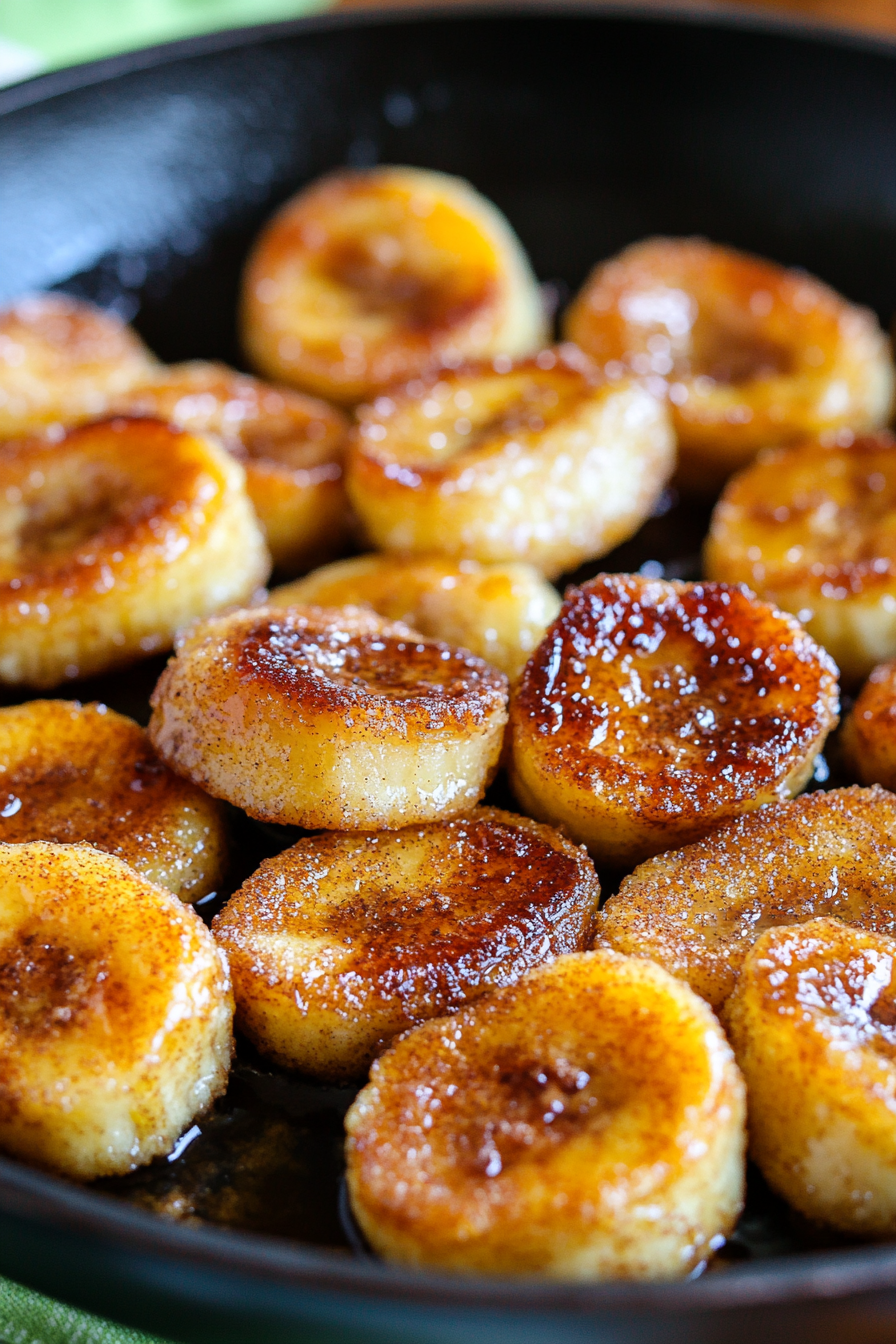 Pan Fried Cinnamon Bananas