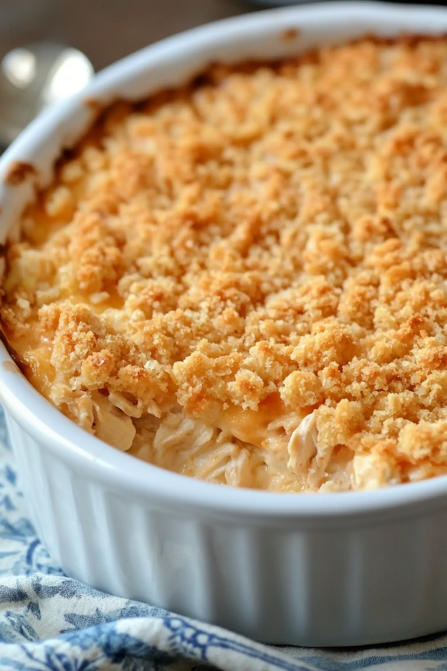 Ritz Cracker Chicken Casserole