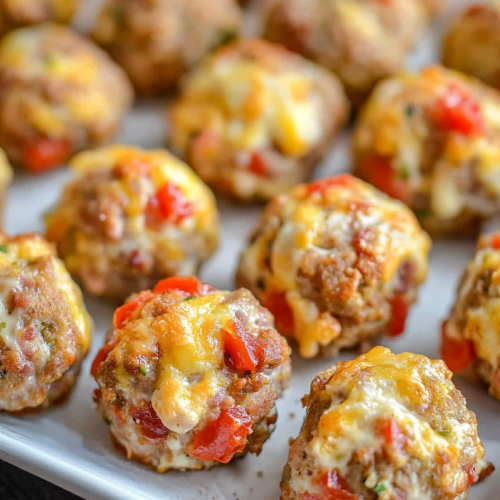 Rotel Cream Cheese Sausage Balls