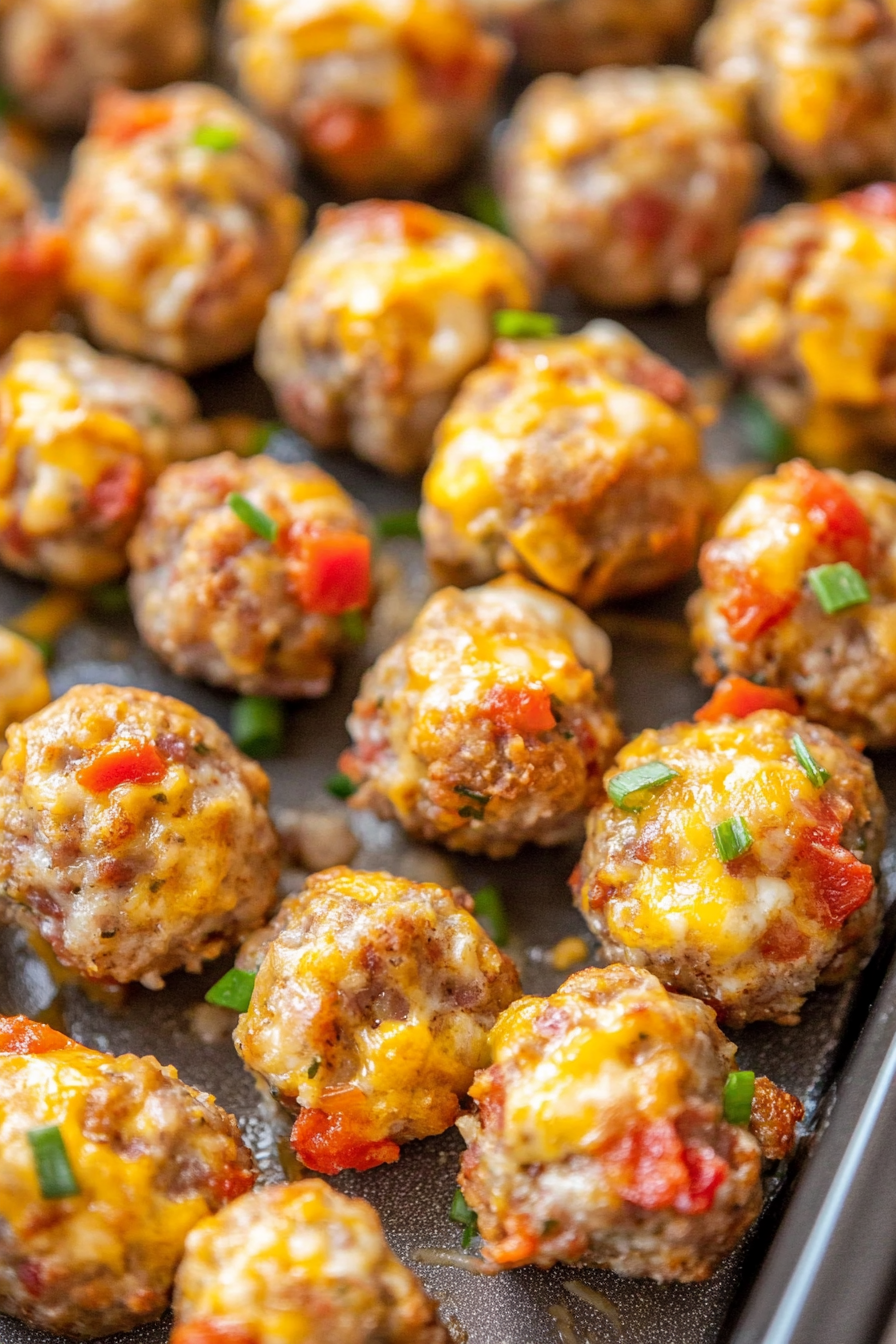 Rotel Cream Cheese Sausage Balls