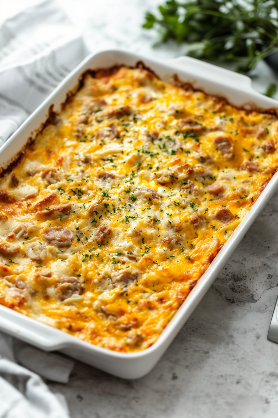 Sausage Hashbrown Breakfast Casserole