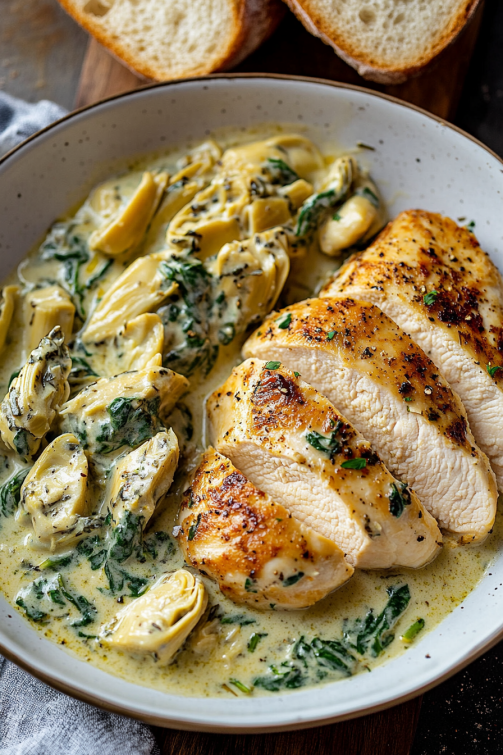 Spinach Artichoke Chicken