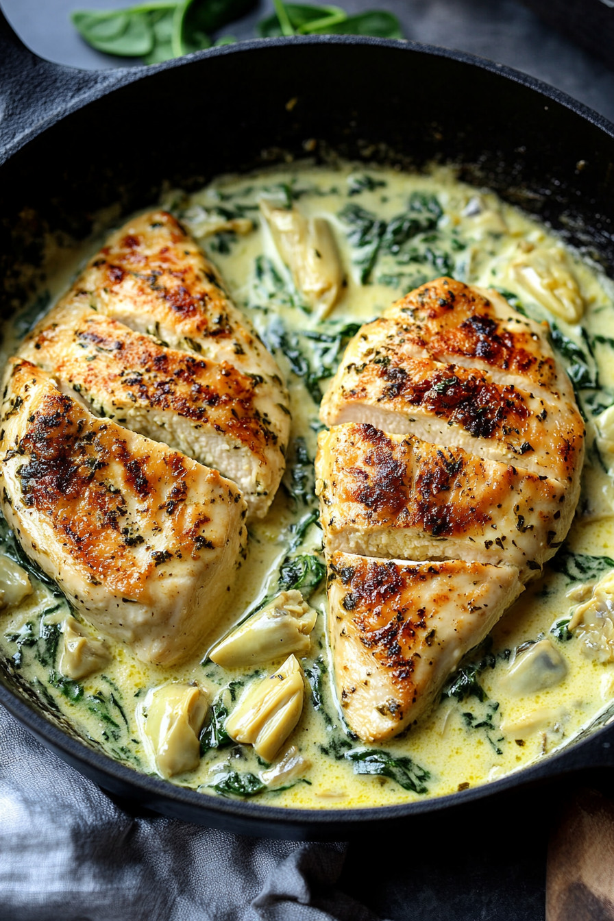 Spinach Artichoke Chicken