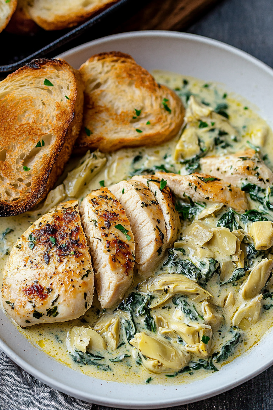 Spinach Artichoke Chicken