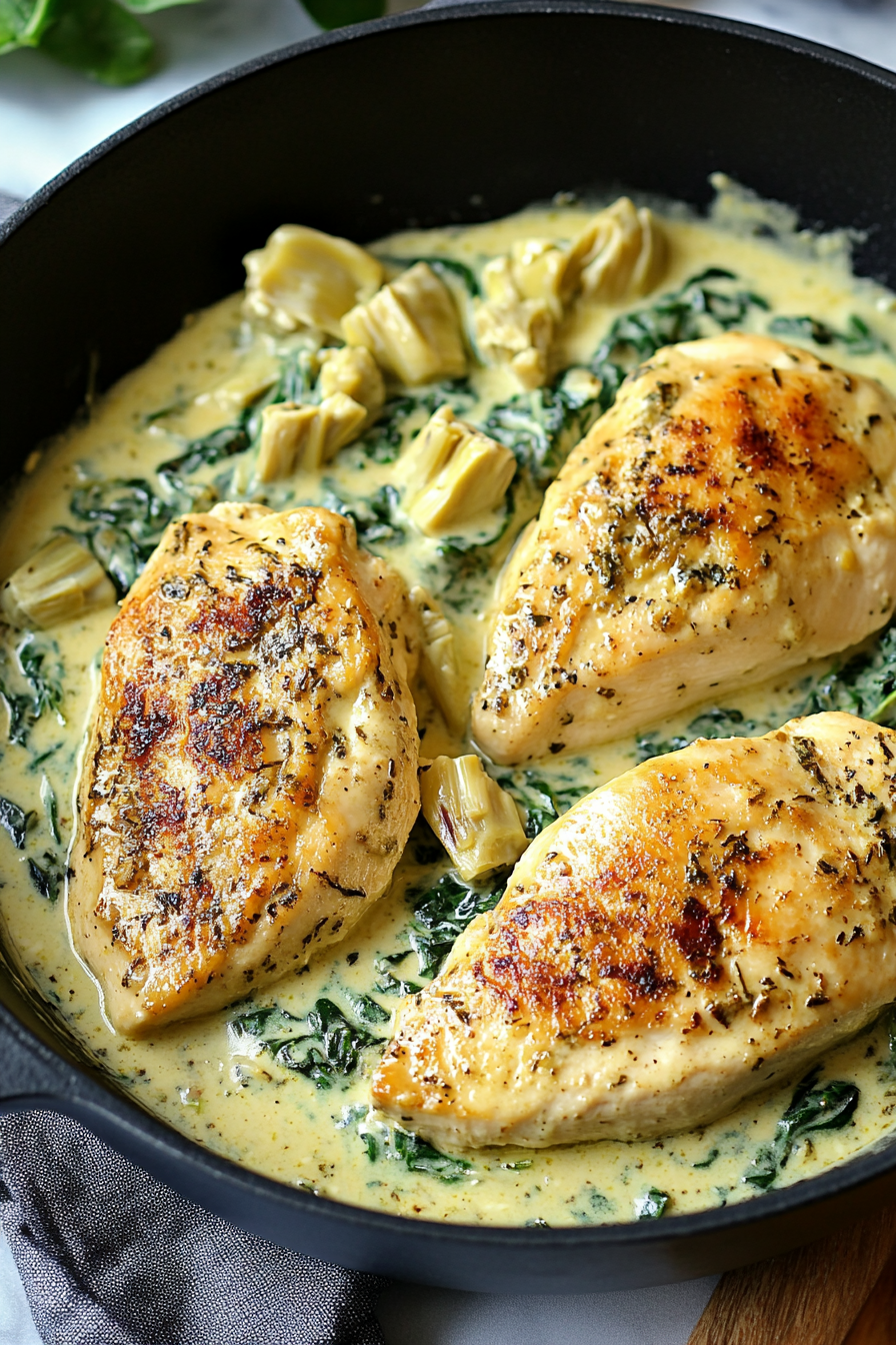 Spinach Artichoke Chicken