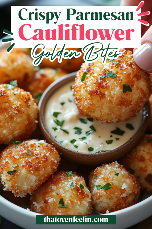 Crispy Parmesan Cauliflower Bites - That Oven Feelin