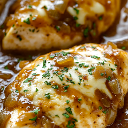 French Onion Chicken Bake