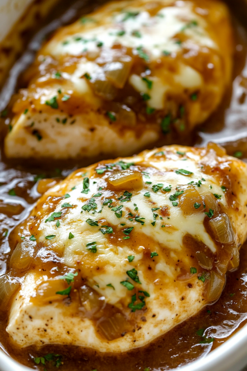 French Onion Chicken Bake