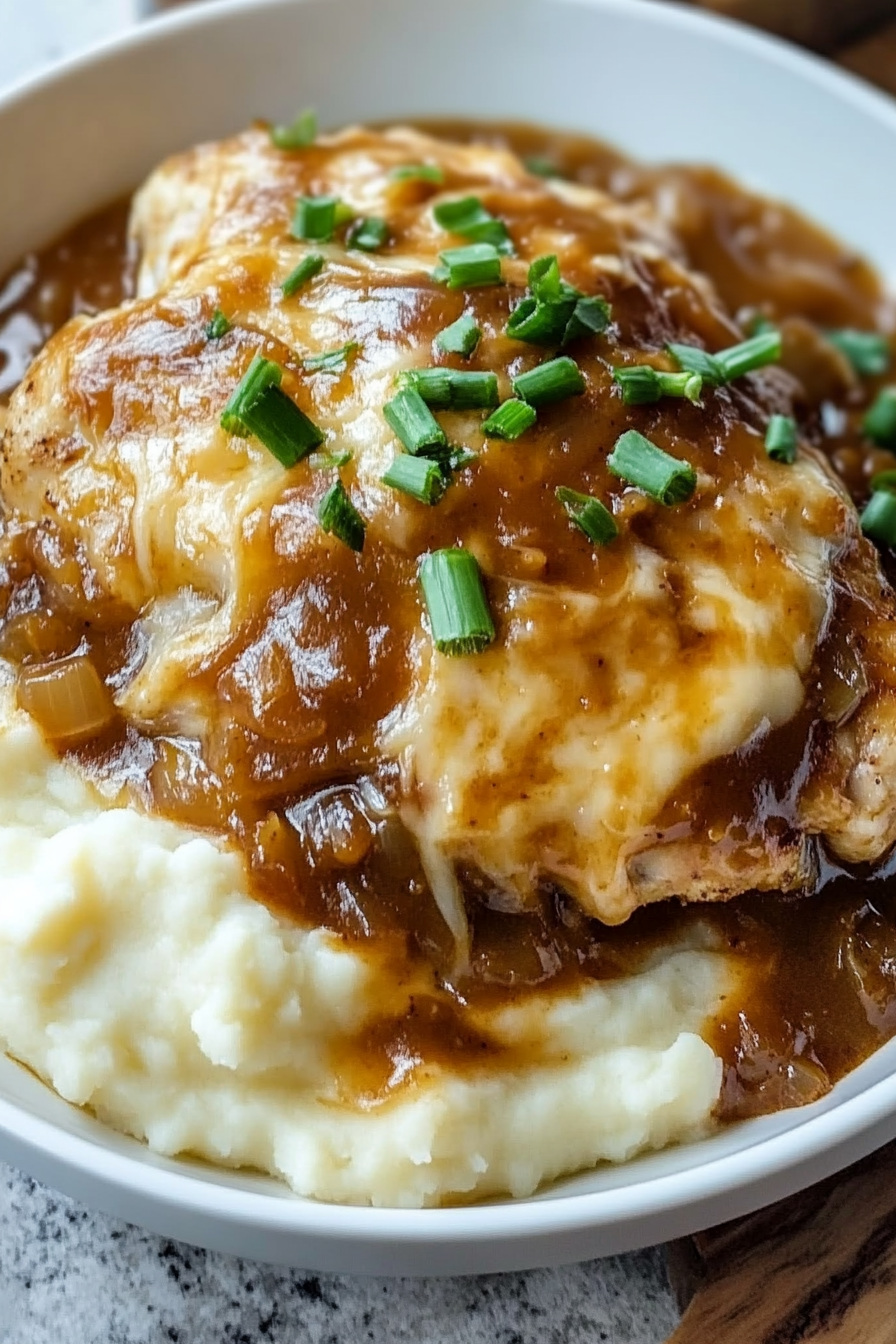 French Onion Chicken Bake