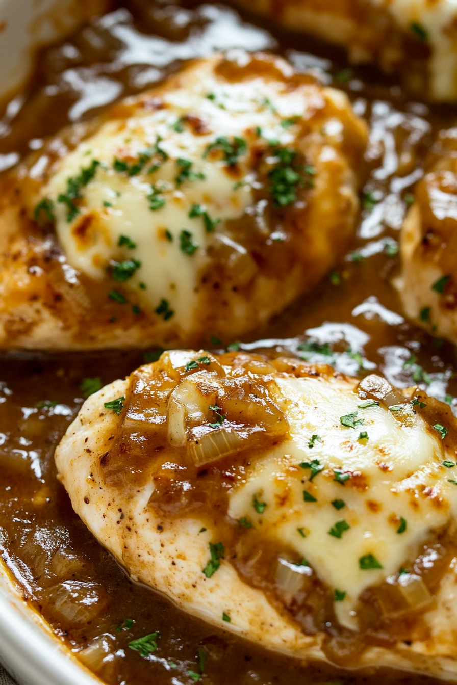 French Onion Chicken Bake