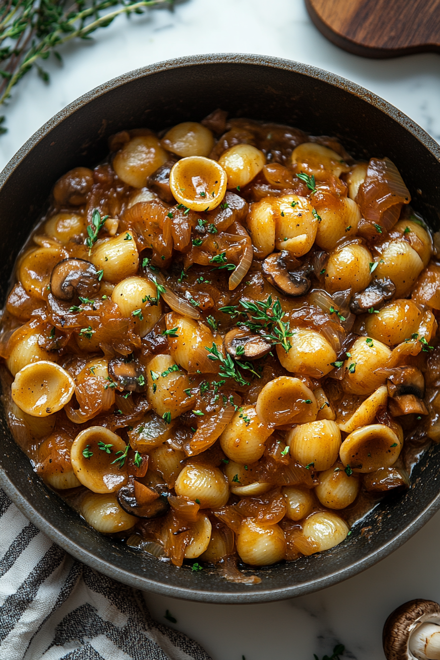 French Onion Pasta