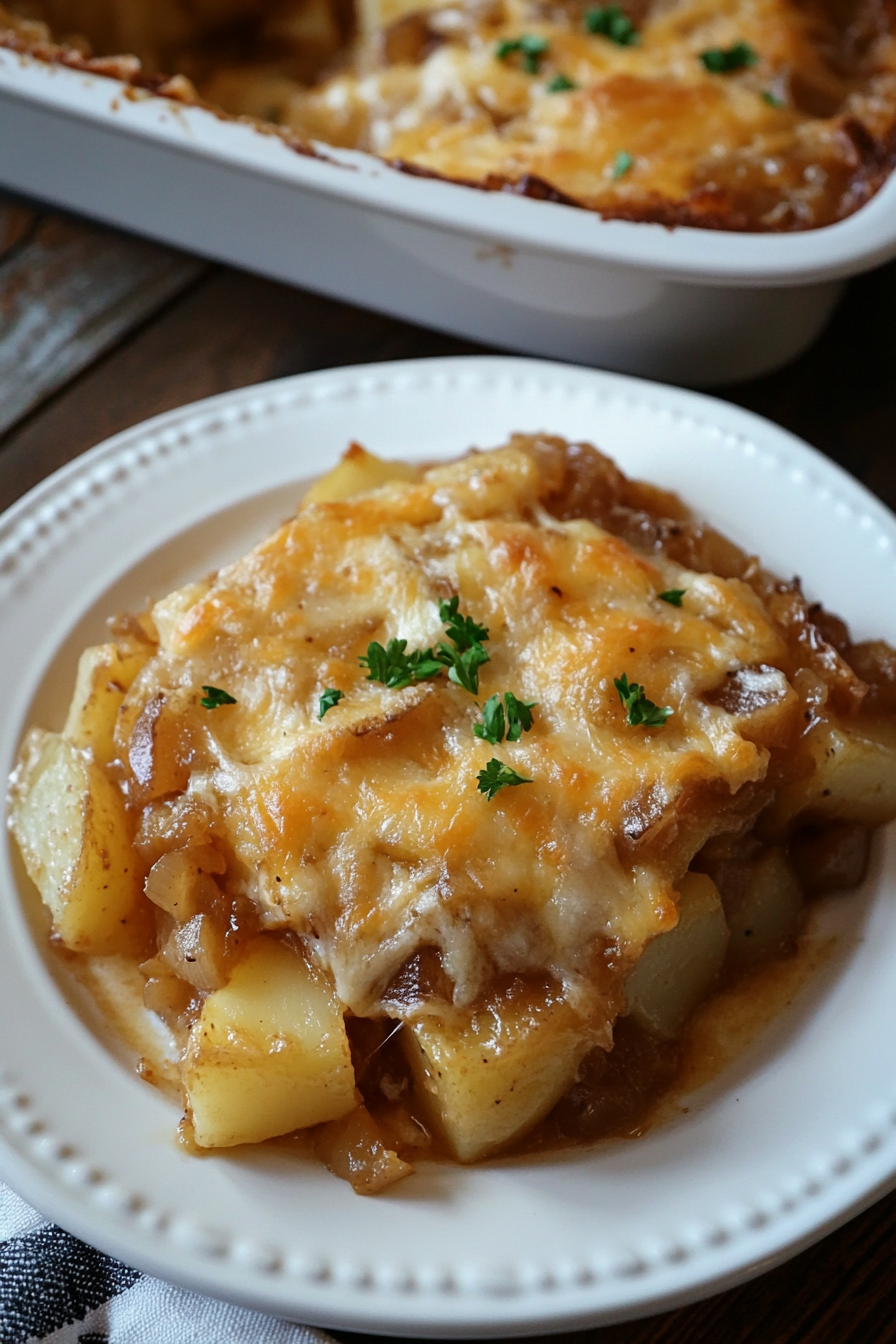 French Onion Potato Bake