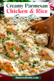 One-Pan Creamy Parmesan Chicken & Rice