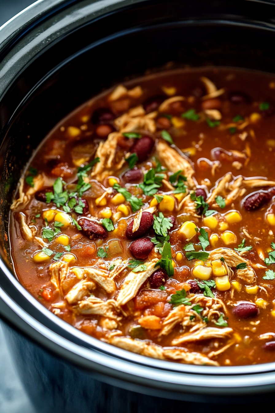 Slow Cooker Chicken Chili