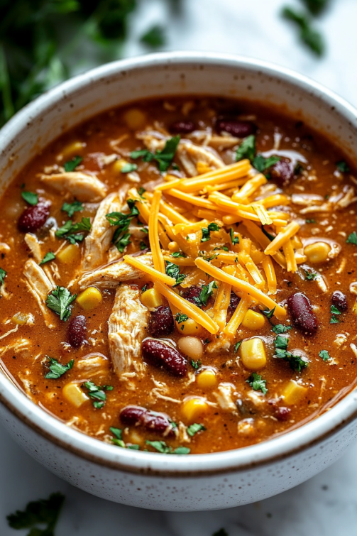 Slow Cooker Chicken Chili