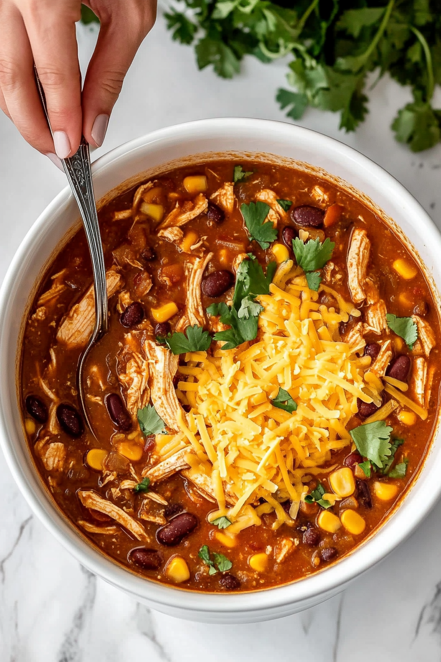 Slow Cooker Chicken Chili