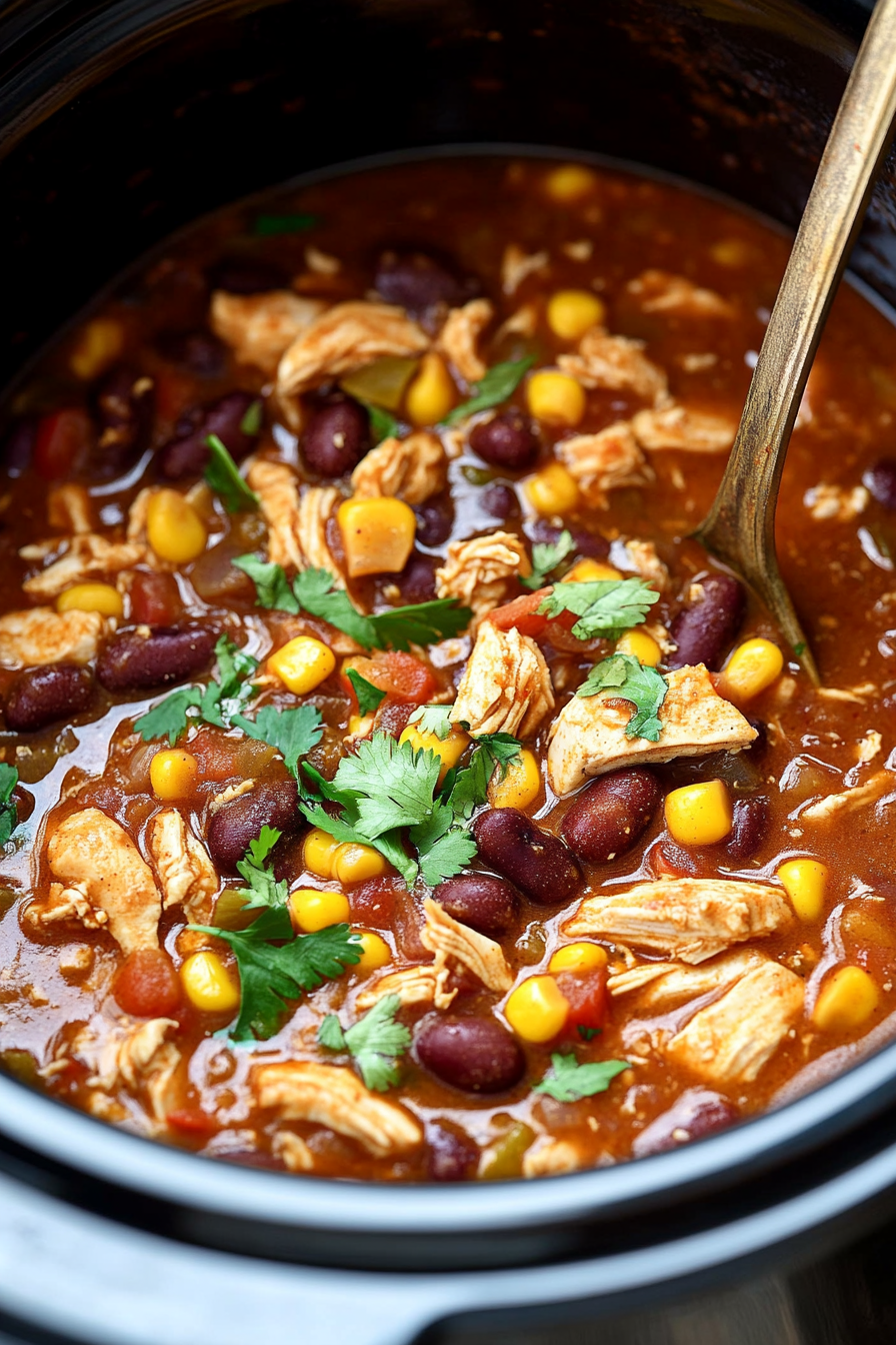 Slow Cooker Chicken Chili