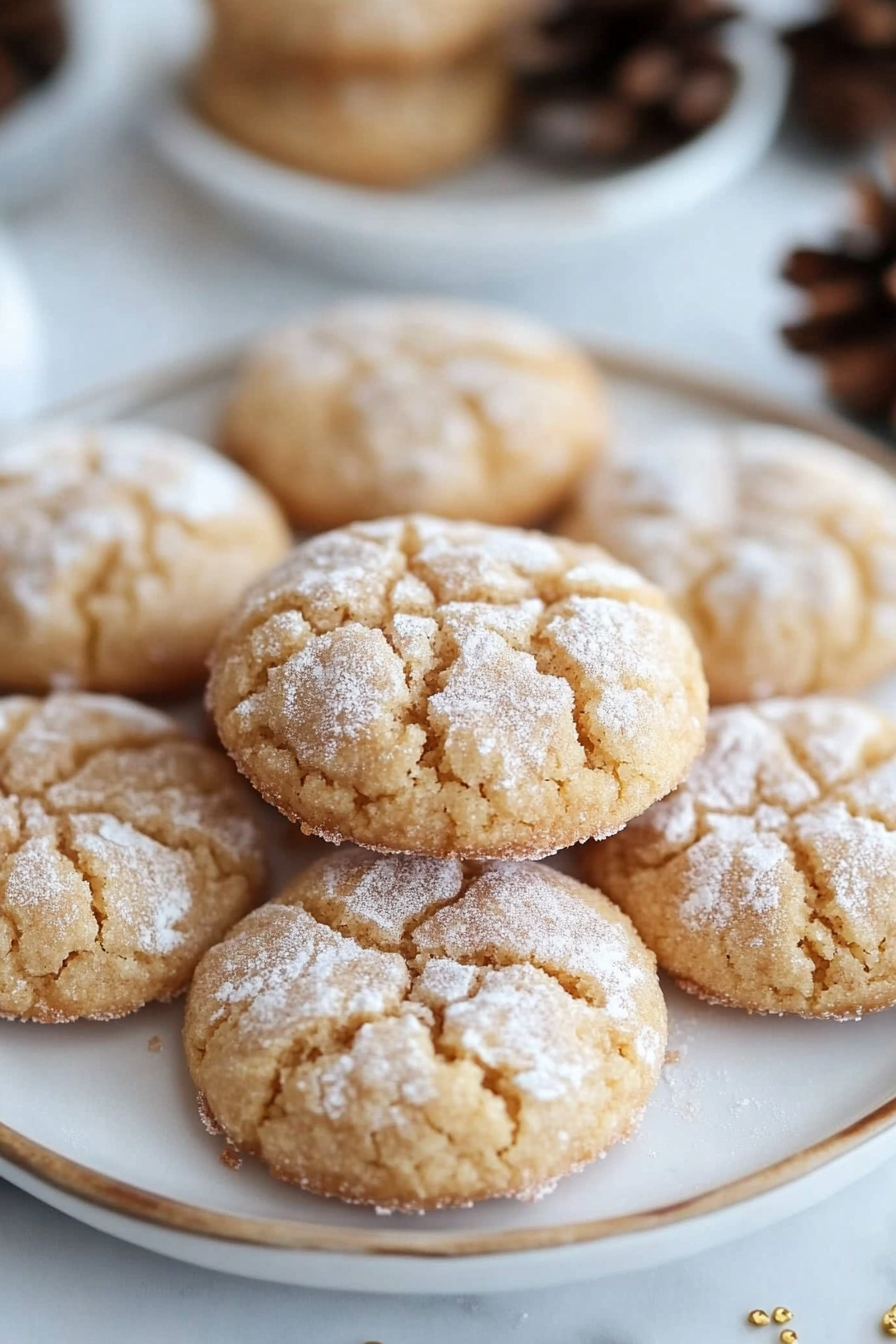 Brown Butter Cinnamon Crinkle Cookies