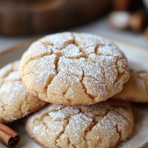 Brown Butter Cinnamon Crinkle Cookies