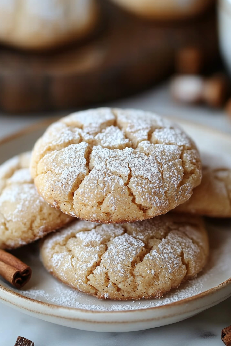 Brown Butter Cinnamon Crinkle Cookies