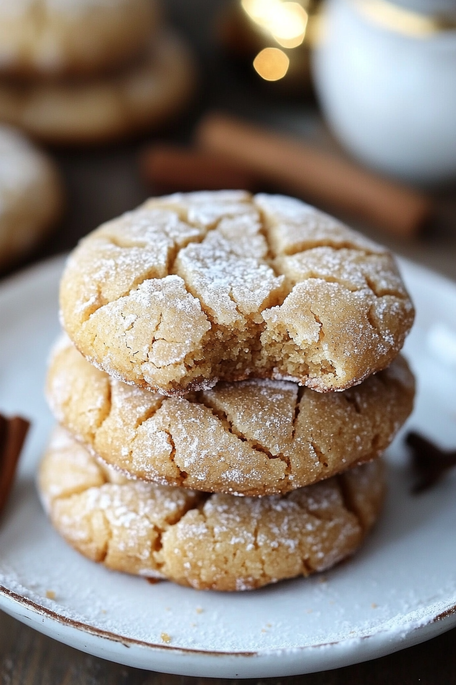 Brown Butter Cinnamon Crinkle Cookies