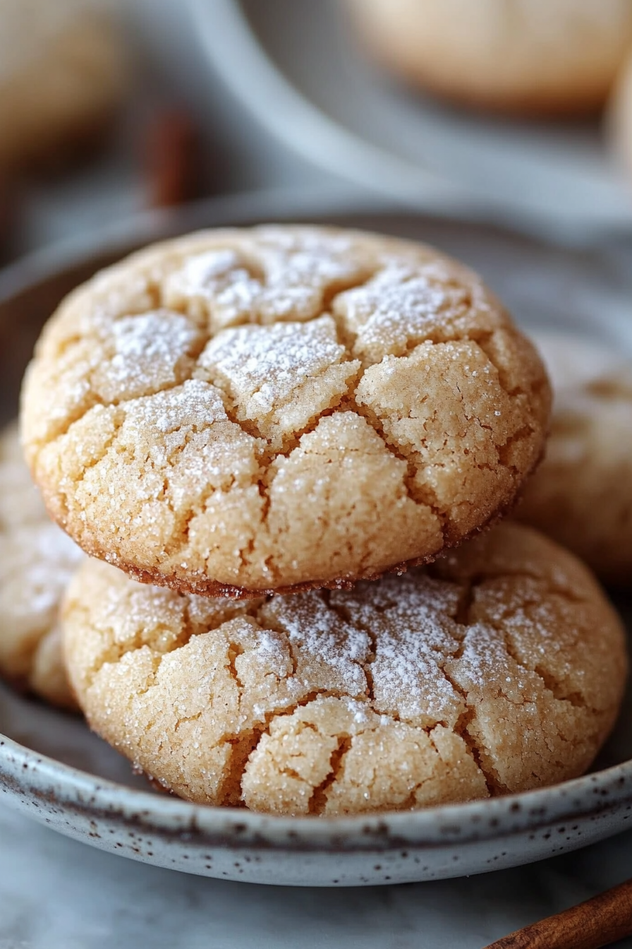 Brown Butter Cinnamon Crinkle Cookies