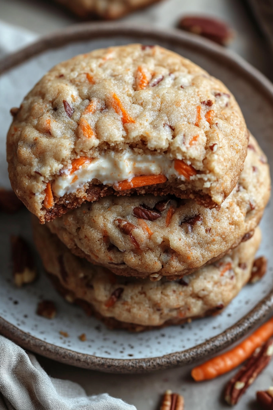 Stuffed Carrot Cake Cookies