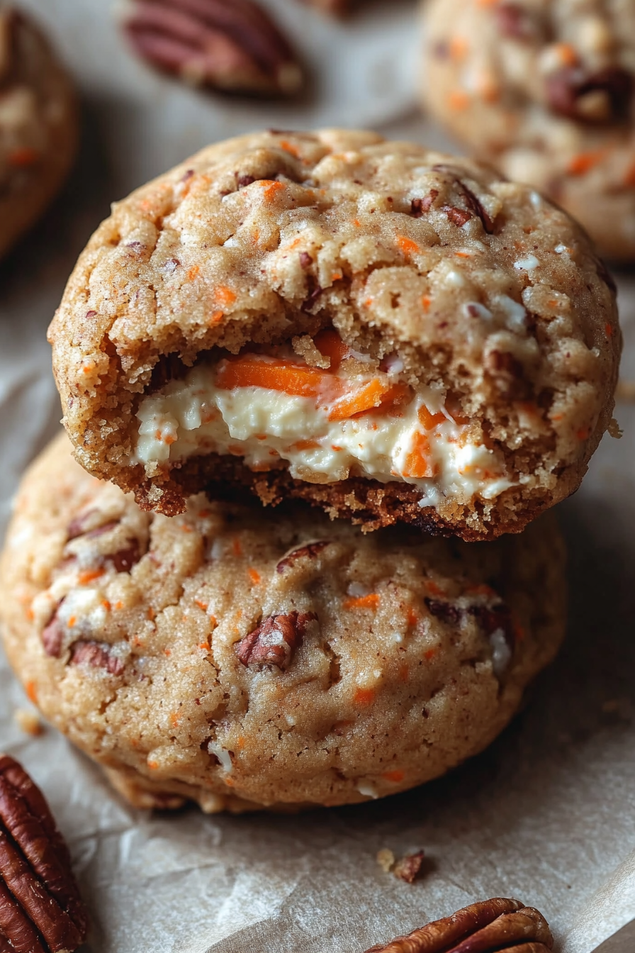 Stuffed Carrot Cake Cookies