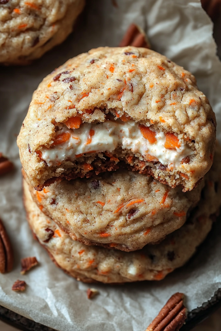 Stuffed Carrot Cake Cookies