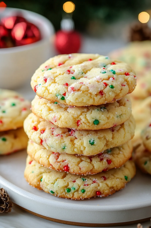 Christmas Ooey Gooey Butter Cookies